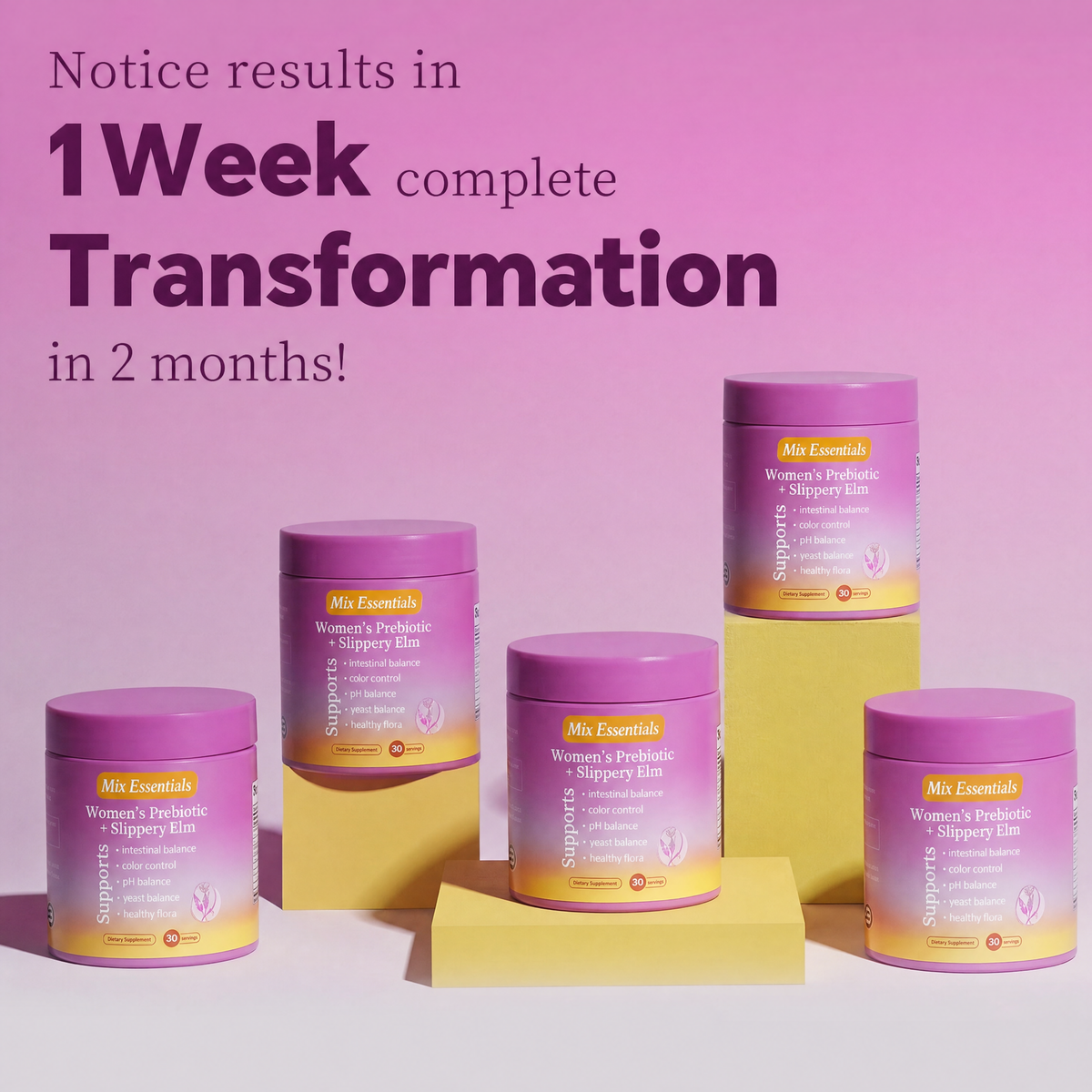 Women's Probiotics Gummies + Slippery Elm