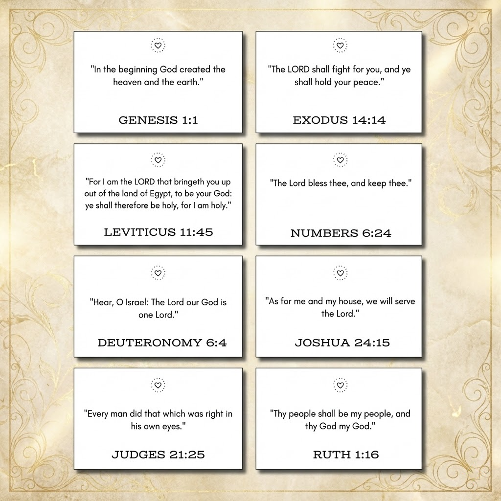 Bible Memory Verse Cards (Printable)